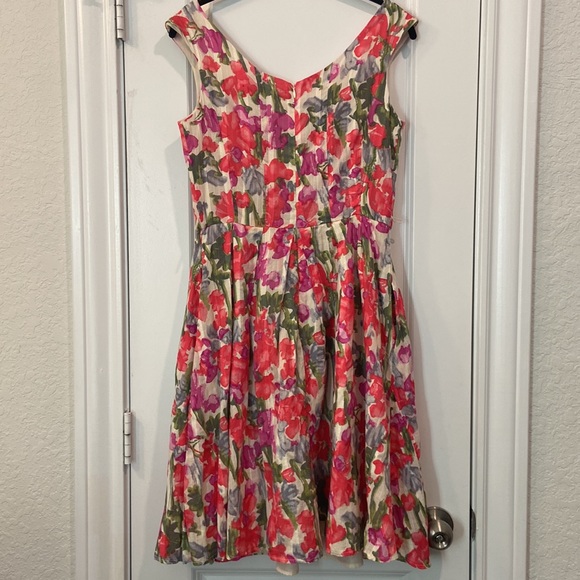 Donna Ricco - Floral print fit and flare dress - Picture 9 of 14